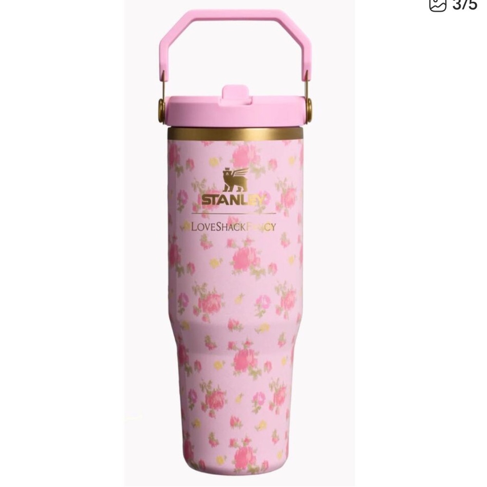 Stanley 1913 x LoveShackFancy IceFlow Flip Straw Tumbler | IBIZA | 30 OZ